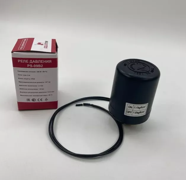 Изображение Реле давления для насосных станций МИНИ  1/4ВР PS-09B2 TIM