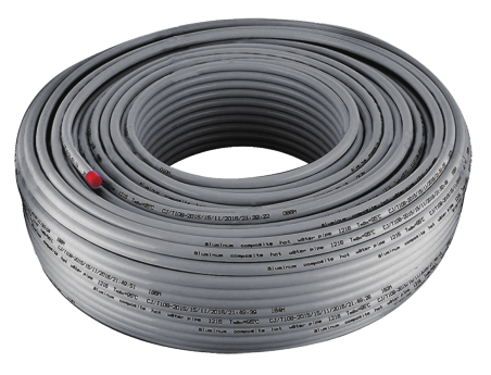 Изображение Труба PEX с алюминевым слоем, Stabili, 16*2.0（200м） серый TIM TPAP 1620-200 Stabil