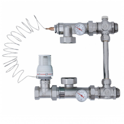 Изображение JH-1032 / Насосно-смесительный узел combimix для теплого пола, TIM, БЕЗ НАСОСА