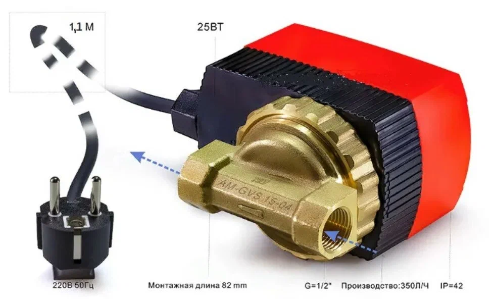 Изображение Насос циркуляционный для ГВС   1/2 AM-GVS15-04 TIM