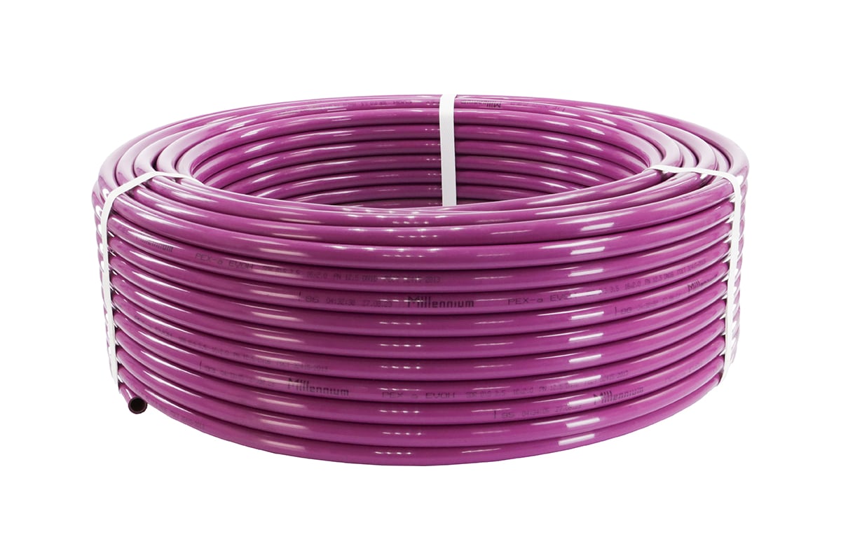 Изображение Труба из сшитого полиэтилена PEX, 20*2.8（200м）фиолетовый TPEX 2028-200 Pink TIM