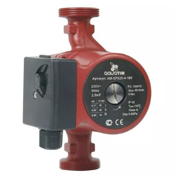 Изображение Циркуляционный насос Напор: 6 м  ; 1"-130мм  (Без американок) AM-XPS20-6-130 TIM