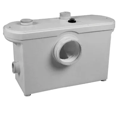 Изображение Санитарный насос для отвода из унитаза, раковины и душ (ванны) 600Вт до 6.4м, до 140л/мин AM-STP-600 TIM