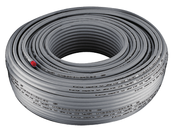 Изображение Труба PEX с алюминевым слоем, Stabili, 16*2.0（100 м）серый TIM TPAP 1620-100 Stabil